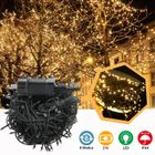 YUENFONG Guirlande Lumineuse LED Extérieure 80M, Lumières de Noël pour avec 8 Modes IP44 Étanche pour Décoration Jardin, Blanc Chaud