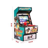 Mini console d'arcade rechargeable 16 bits, console de jeux pour lecteur de jeux rétro 156(Vert)