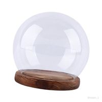Cloche en verre boule de verre dôme vitrine bureau Table ronde pièce maîtresse saint valentin décor anti-poussière boule 10 cm
