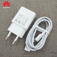 Chargeurs,Chargeur USB d'origine Huawei 5V 2A prise ue 100cm câble Micro usb adaptateur de charge pour P6 - Type WHITE-EU add Cable