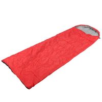 ZJCHAO Sac de couchage enveloppe Sac de Couchage Extérieur à Enveloppe Adulte avec Capuche Étanche pour Camping Randonnée(Rouge