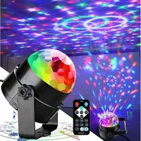 Lampe de Scène - Petite Boule Magique - LED Ampoule Lumière Fête RGB - Mini Projecteur pour Soirée DJ Disco KTV Bar