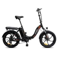 Vélo électrique Fafrees F20 Noir VTT 250W Batterie 36V 16Ah Portée de 80 km FAT BIKE 3.0*20 Pliage
