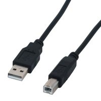 MCL-Câble compatible USB 2.0 type A - B mâle - 3m Noir