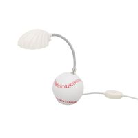 Mxzzand Lampe de table de baseball Lampe de table à LED Base de baseball Forme de coquillage Tête de lumière Lumière deco poser