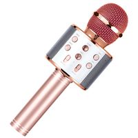 Bluetooth sans fil avec microphone de téléphone portable karaoké léger microphone de téléphone portable audio bluetooth
