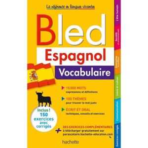 LIVRE ESPAGNOL Bled Espagnol vocabulaire