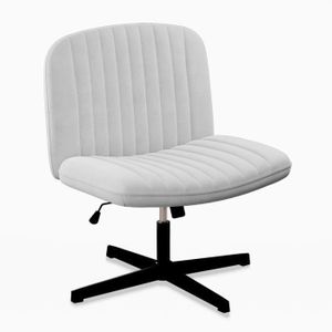 Housse Accoudoir Fauteuil Bureau + 5 Patins - Protection Amovible Pour Chaise De Bureau