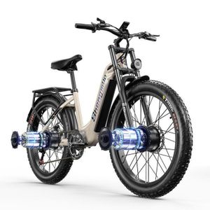 VÉLO ASSISTANCE ÉLEC MX04 - Vélo Électrique Rétro - Bafang 1000W - Fat 