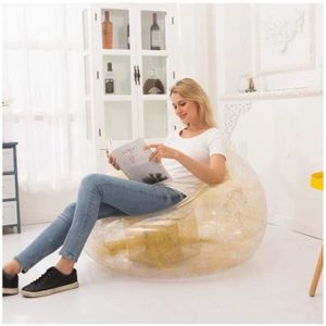 55 x 25 cm Brandsseller Pouf gonflable pour l'intérieur et l'extérieur taupe 