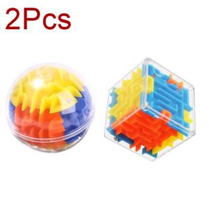 PUZZLE 2 pièces mélangées - Cube magique labyrinthe 3D, P