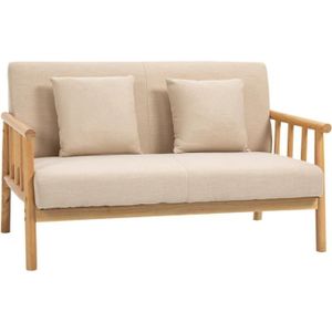 CANAPE RELAXATION Canapé lounge 2 places - HOMCOM - 123x69x74cm - Be