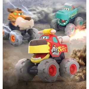 JOUET À TIRER Monster Trucks 3PCS Toddler Cars Cadeaux Friction Power Pull Back Push and Go Ensemble de Voiture pour bébé Enfants 12 Mois et Plus