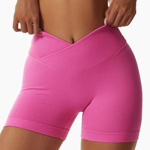 SHORT DE SPORT Short,Shorts de yoga sans couture pour femmes,collants de sport,shorts de fitness sexy,shorts - Pink[C56615]