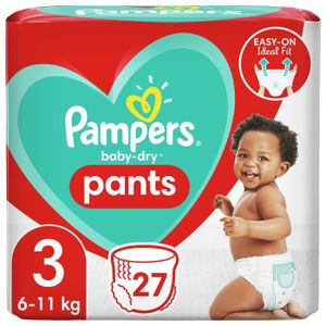 COUCHE Couches-culottes Pampers Baby-Dry Pants Taille 3 -