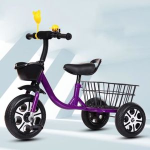 TRICYCLE Tricycle Avec Grand Panier Arrière En Plastique,Vé