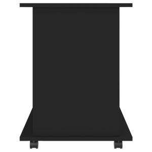 ARMOIRE DE CHAMBRE FAR - Armoire à roulettes Noir 60x45x60 cm Aggloméré - DX2221