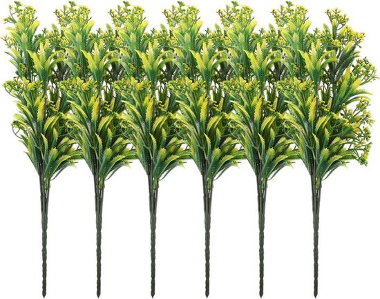 Fleurs Artificielles Extérieur UV - Lot De 12 - 38cm Hauteur - Résistantes Intempéries - SOMYTING