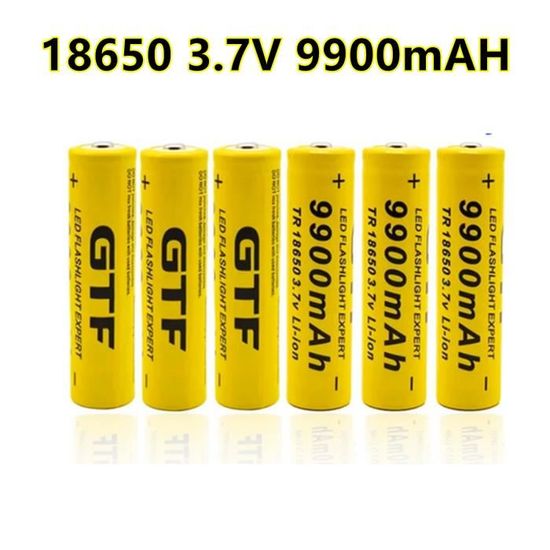 Batterie 3,7 V 4 pièces-Batteries Rechargeables 3.7v 9900mah 18650, 1-20  Pièces, Gtf Li-ion 9900mah 3.7v - Cdiscount Jeux - Jouets
