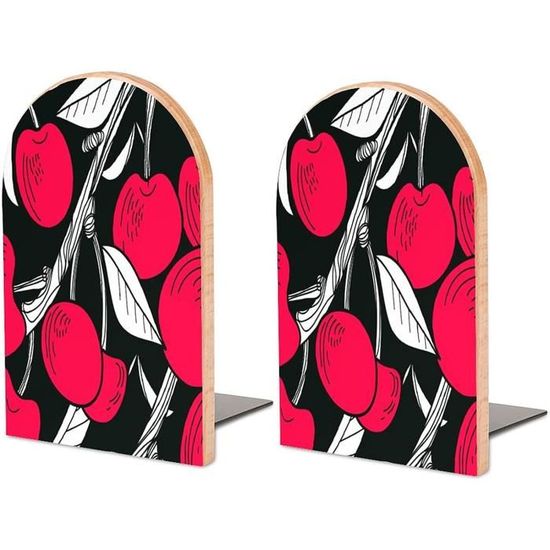 Casavibe Lot De 3 Paires Serre-Livres Métal Noir Antidérapants – Support Étagère Livres Lourds Décoratif