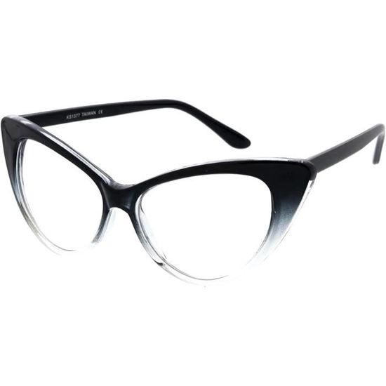 Lunette De Vue Femme Lunettes De Vue Kiss PRINCESS - Monture Cat Eye - Polycarbonate Léger - Verres Transparents UV - Étui Inclus Fausse Lunette De Vue Femme