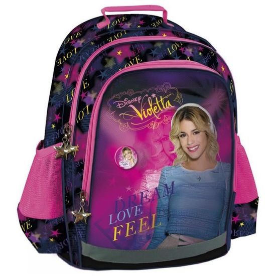 VIOLETTA DISNEY SAC A DOS CARTABLE ECOLE ET LOISIRS NOUVEAUTE DISNEY 21 Violet Cdiscount Bagagerie Maroquinerie