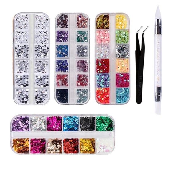 Lot De 2 Pinces à épiler Pour Nail Art, Cils, Strass Et Bijoux - Neuf, Générique, Origine Chine