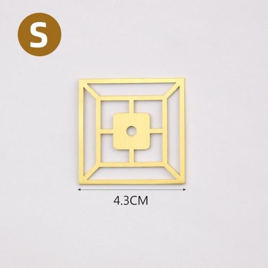 Poignées De Meuble En Forme De Penseur 3D – Laiton Doré – Boutons De Tiroir Originaux