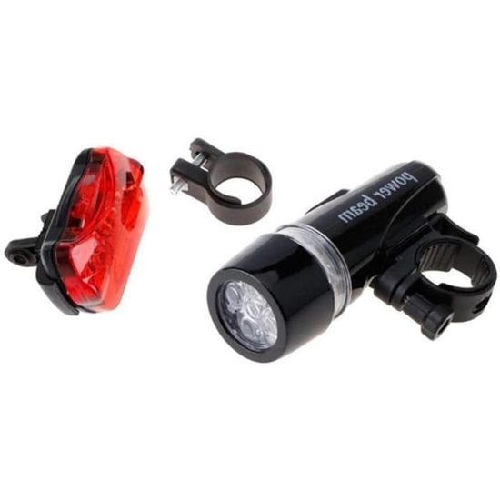 Kit Éclairage Vélo VELOJA 100 Lux StVZO Homologué - Lampe Avant + Arrière USB Rechargeable, Étanche, LED OSRAM, 4 Modes
