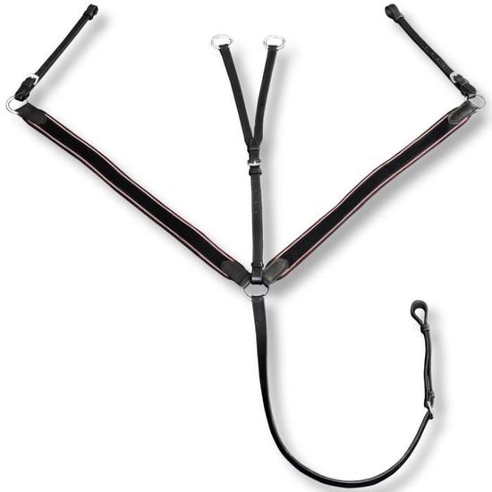 Martingale De Course Réglable Devoucoux En Cuir Marron – Taille 17,5 à 20