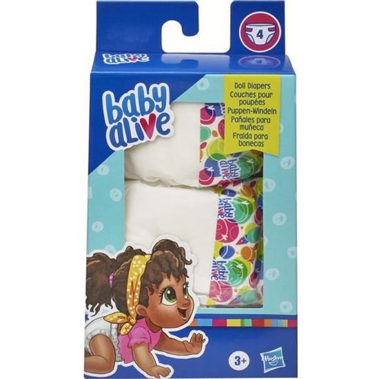 BABY ALIVE - Couches de rechange pour poupée - inclus : 4 couches, accessoires de jouet - pour enfants - à partir de 3 ans