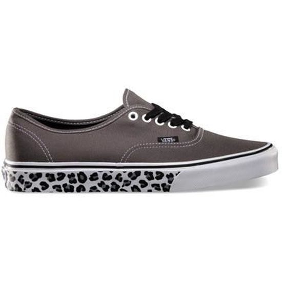 vans grise semelle leopard