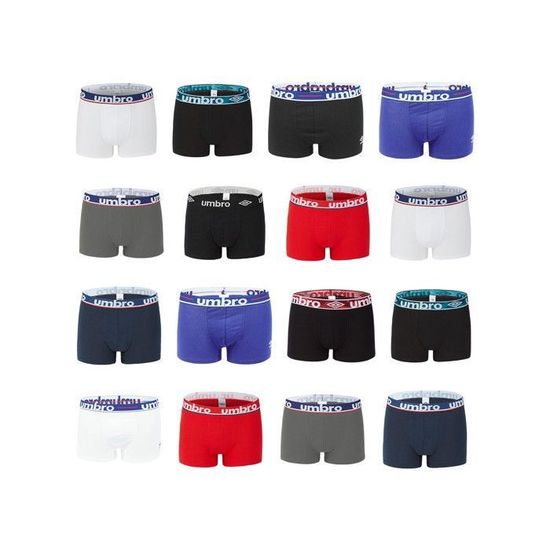 Umbro Pack 6 Paia Boxer Uomo Cotone Elasticizzato Art.716