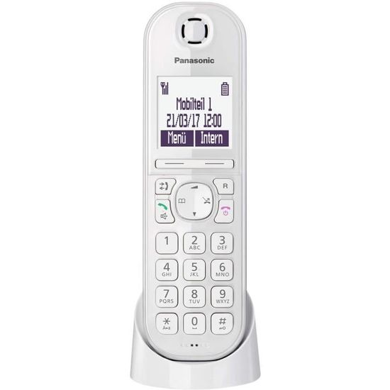 PANASONIC - Téléphone Fixe Sans Fil Duo KX-TGC222 - Noir