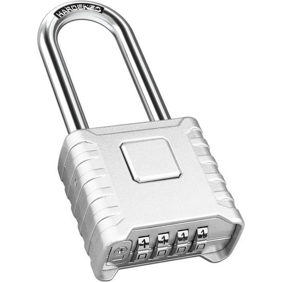 Cadenas à Code 4 Chiffres Extérieur - Cadena Sécurité Zinc