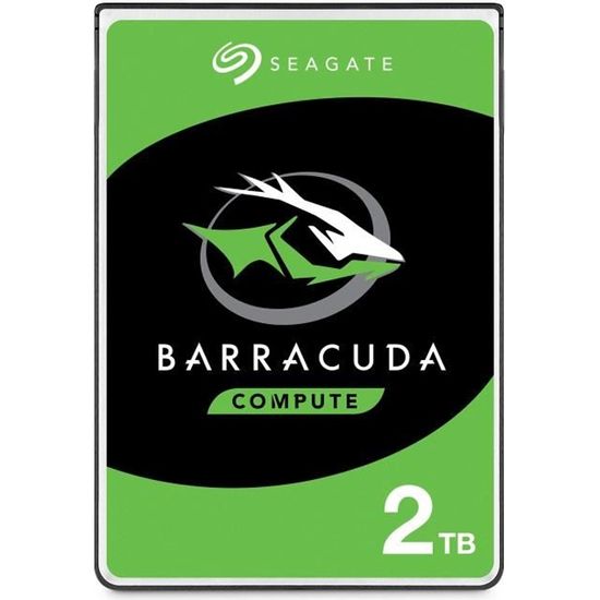 Seagate 1 TB BarraCuda Disque dur interne 2.5" (5400rpm, 128MB cache, SATA 6Gb-s, ST1000LMZ48-LM048)