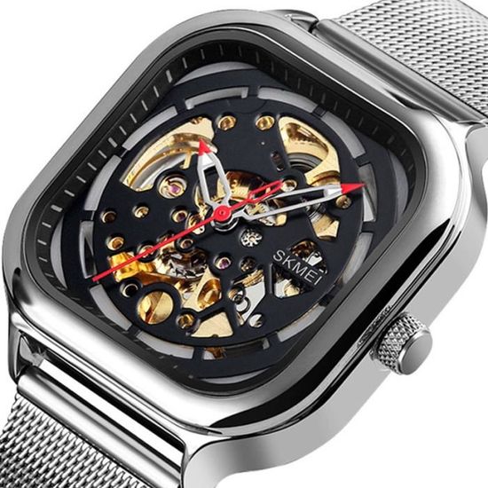 Montre automatique homme marque de luxe carre 2020 mecanique bracelet etanche , top qualité