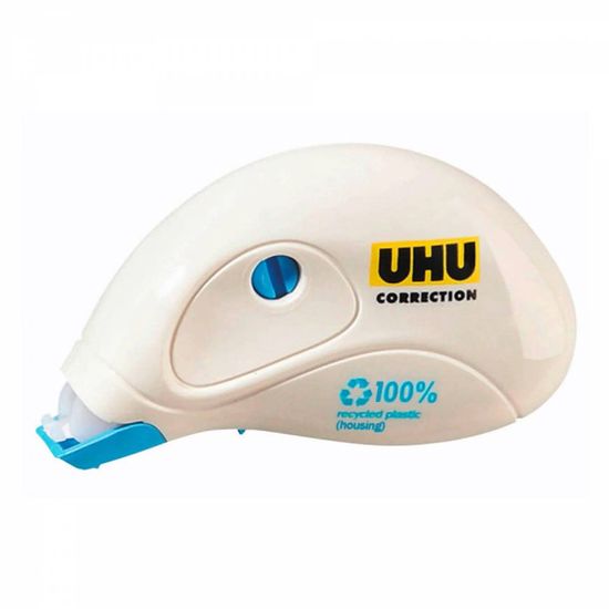 UHU Roller Correcteur Pen - Ruban Correcteur Ergonomique Précis Blanc 10m X 4.2mm (Lot De 3)