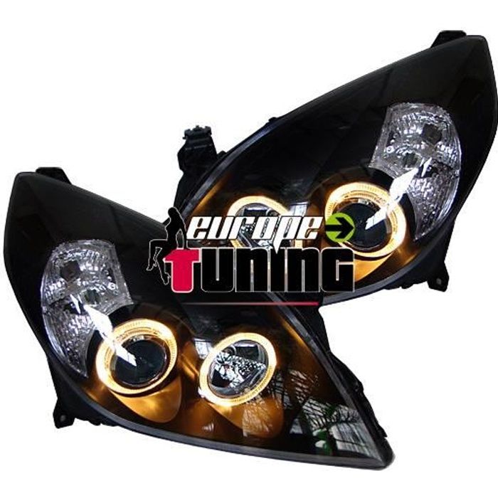 phares design, noir, H7+H7, pour reglage... 05--> pour: Opel Signum 05->>
