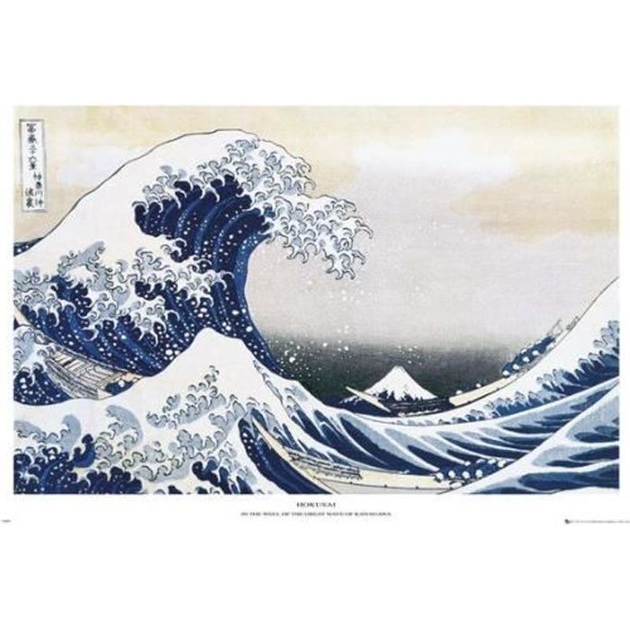 Maxi Affiche grande vague Hokusai