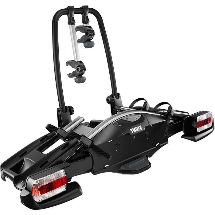 Thule VeloCompact 2 7-pin, Porte-vélos sur boule d'attelage léger et compact pour une utilisation au quotidien (pour 2 vélos).A4