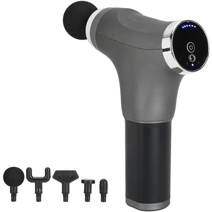 ROULEAU DE MASSAGE Clasken Pistolet de Massage à Percussion, Masseur Musculaire Rechargeable à 5 têtes, &eac262