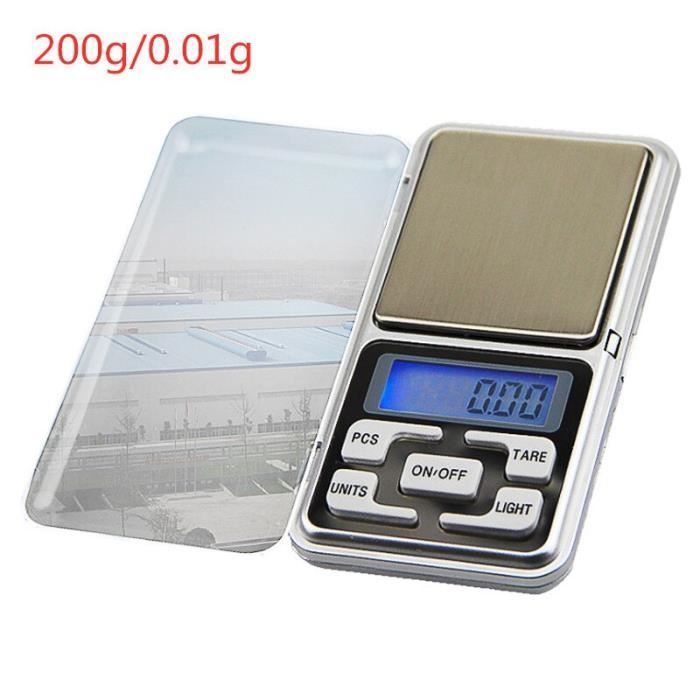 Offre spéciale 200g-300g-500g x 0.01g -0.1g-Mini Balance électronique de poche de précision pour bijoux en or Balance gr*YI1915