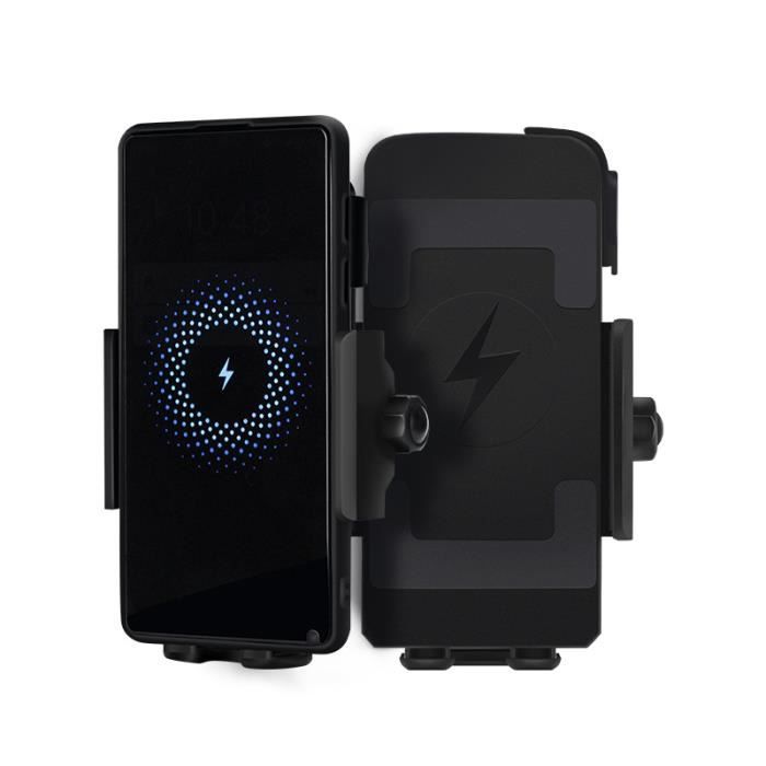 Support de téléphone pour moto universel pour Xiaomi Qi chargeur charge support de téléphone portable pour Iphone 11 rapide sans #A
