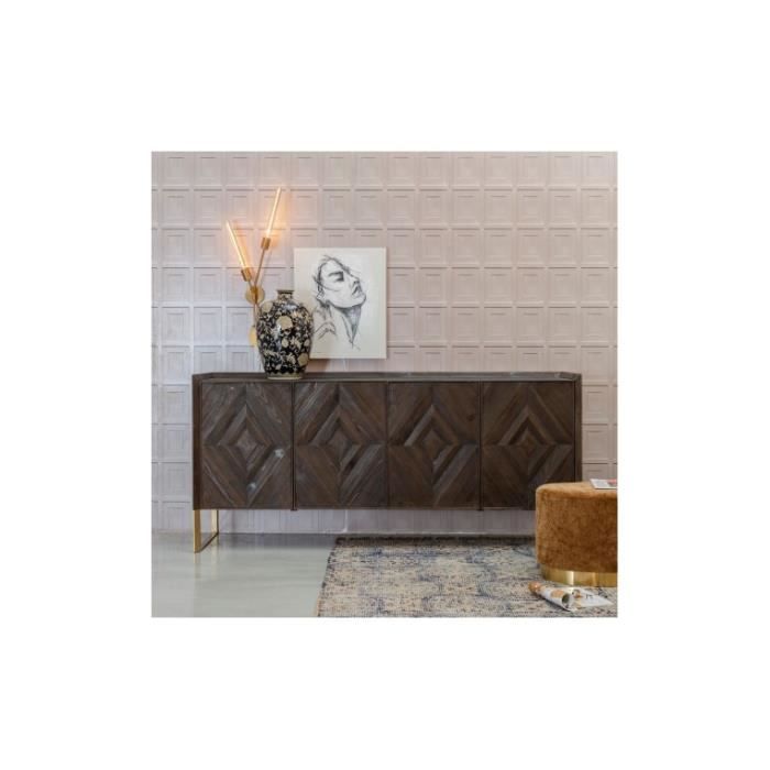 Commode bois recyclé marron WOODLAND