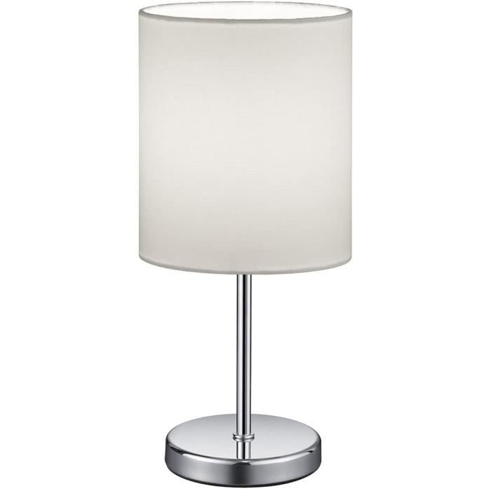 lampe de table Reality Leuchten Lampe de table Jerry, abat-jour en tissu, E14, 40 W, Blanc, 13 x 13 x 28,5 cm479