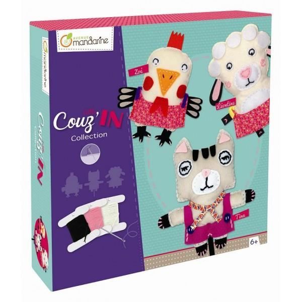 LITTLE COUZ IN COFFRET CREATION couture peluche NEUF