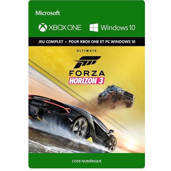 Forza Horizon 3 Edition Ultimate Jeu Xbox One à télécharger