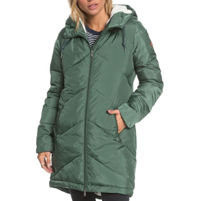 Doudoune Kaki Femme Roxy Storm Warning