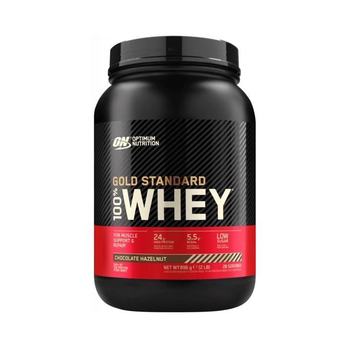 Optimum Nutrition - 100% Whey Gold Standard 2 lbs (891g) - Chocolat-noisette